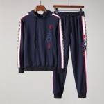 Fendi Fila Sleeve Striped Full Tracksuit Navy