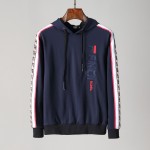 Fendi Fila Sleeve Striped Full Tracksuit Navy