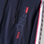 Fendi Fila Sleeve Striped Full Tracksuit Navy