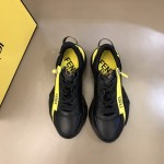 Fendi Flow Nylon Low Tops Sneaker Black / Yellow