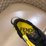 Fendi Flow Nylon Low Tops Sneaker Black / Yellow