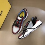 Fendi Flow Nylon Low Tops Sneaker Burgundy 