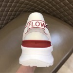 Fendi Flow Nylon Low Tops Sneaker White / Red