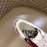 Fendi Flow Nylon Low Tops Sneaker White / Red