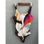 Fendi Multicolor Lycra One-Piece Swimsuit