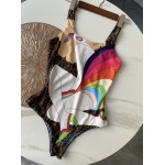 Fendi Multicolor Lycra One-Piece Swimsuit