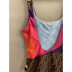 Fendi Multicolor Lycra One-Piece Swimsuit