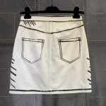 Fendi Roma Joshua Vides Gabardine Skirt