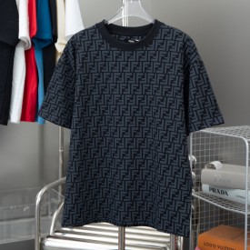 Fendi Zucca Monogram Black cotton T-shirt