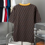 Fendi Zucca Monogram Brown cotton T-shirt