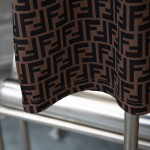 Fendi Zucca Monogram Brown cotton T-shirt