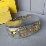 Fendi Fendigraphy Small Silver leather bag