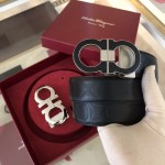 Ferragamo Gancini switch belt box Black