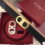 Ferragamo Gancini switch belt box Black / Gold