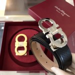 Ferragamo Gancini switch belt box Black / Gold