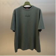 Gucci Embroidered cotton jersey T-shirt Forest Green