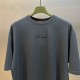 Gucci Embroidered cotton jersey T-shirt Dark Grey