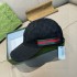 Gucci Original GG canvas baseball hat with Web Black