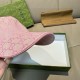 Gucci Original GG canvas baseball hat with Web Pink