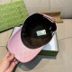 Gucci Original GG canvas baseball hat with Web Pink