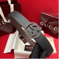 Gucci Reversible belt with Interlocking G buckle Brown