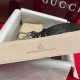 Gucci GG Interlocking Square Buckle Guccissima Leather Belt Black