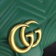 Replica Gucci GG Marmont medium shoulder bag Green ‎443496