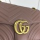 Replica Gucci GG Marmont medium shoulder bag nude ‎443496