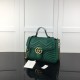 Replica Gucci GG Marmont small top handle bag green ‎498110