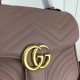 Replica Gucci GG Marmont small top handle bag nude ‎498110