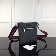 Replica Gucci GG Black small messenger bag ‎523599