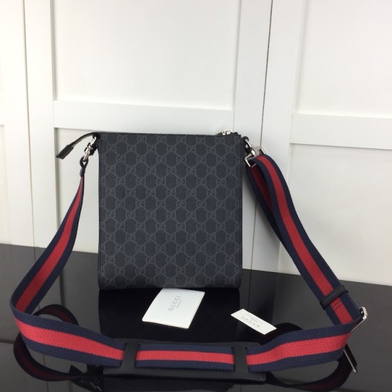 Replica Gucci GG Black small messenger bag ‎523599