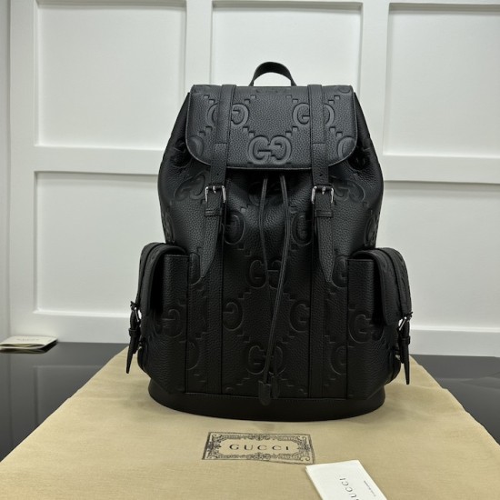 Replica Gucci Medium jumbo GG backpack black ‎625770