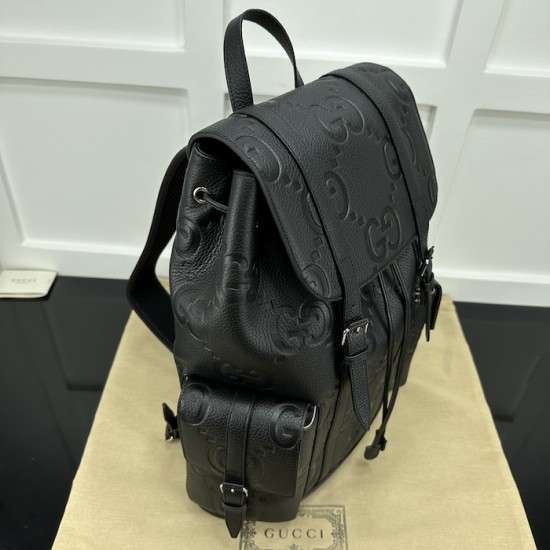 replica G*u*i medium jumbo gg backpack black ‎625770