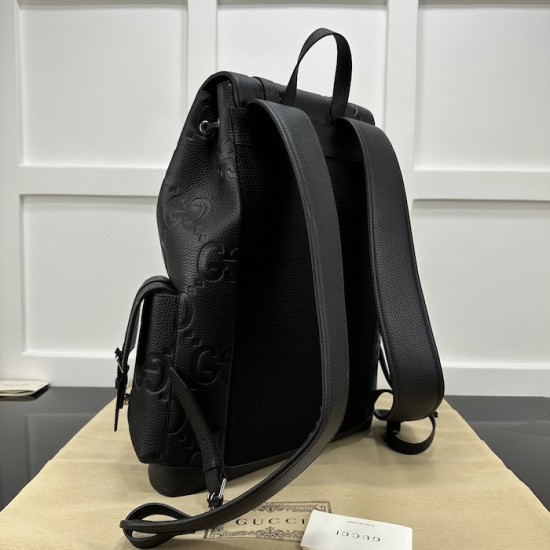 replica G*u*i medium jumbo gg backpack black ‎625770