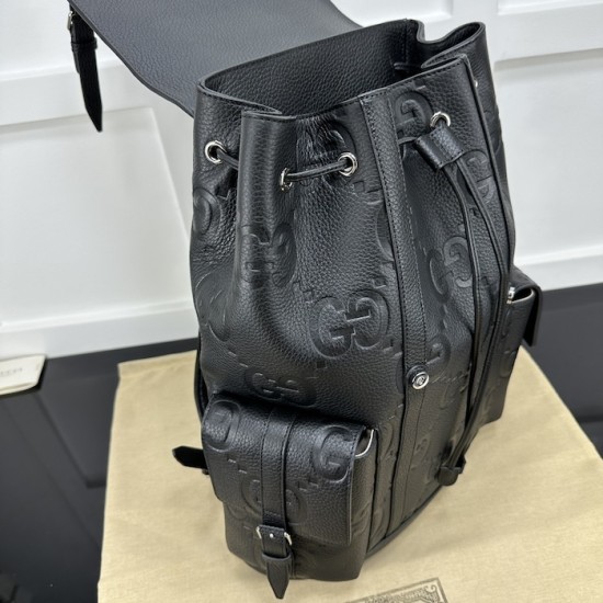 Replica Gucci Medium jumbo GG backpack black ‎625770