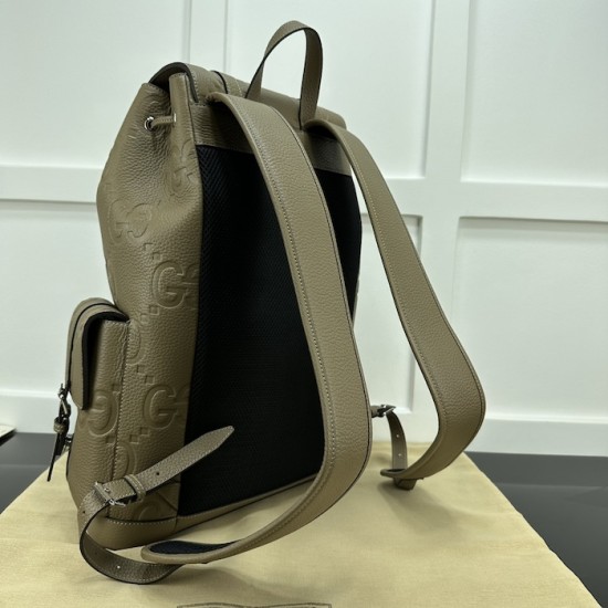 Replica Gucci Medium jumbo GG backpack brown ‎625770