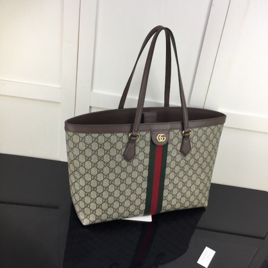 Replica Gucci Ophidia medium tote bag brown ‎631685