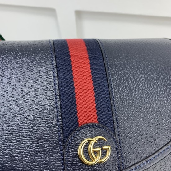 Replica Gucci Ophidia small shoulder bag blue leather