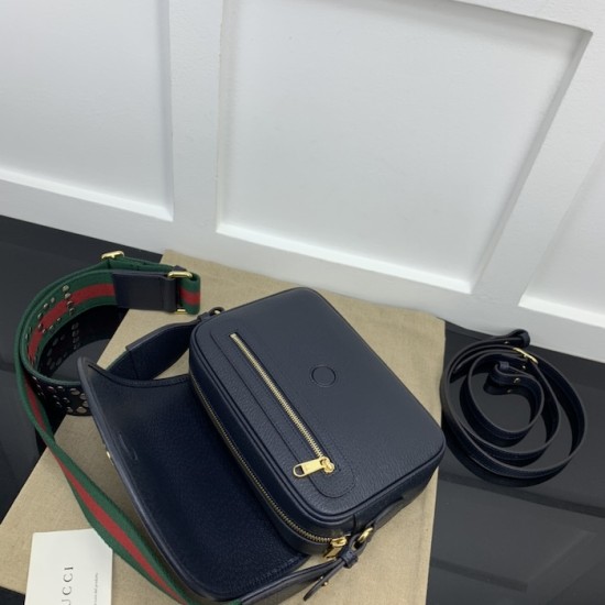 Replica Gucci Ophidia small shoulder bag blue leather