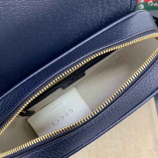 Replica Gucci Ophidia small shoulder bag blue leather