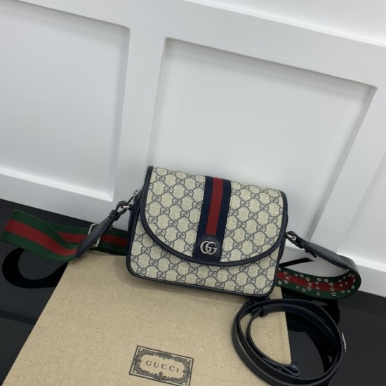 Replica Gucci Ophidia small shoulder bag blue ‎722117