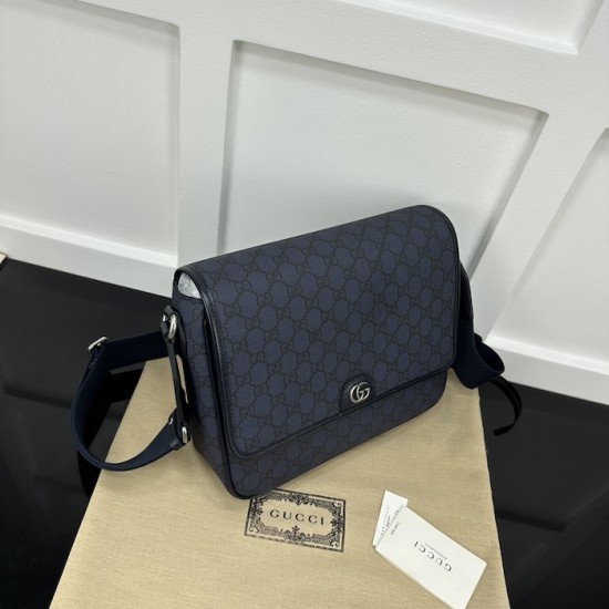 Replica Gucci Ophidia medium messenger bag Blue ‎761741