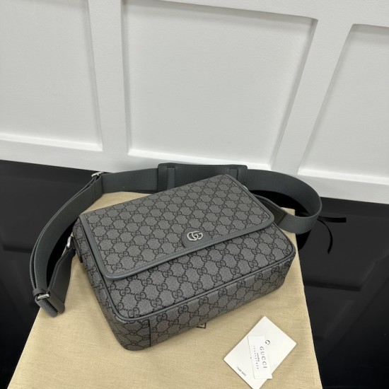 Replica Gucci Ophidia medium messenger bag Grey ‎761741