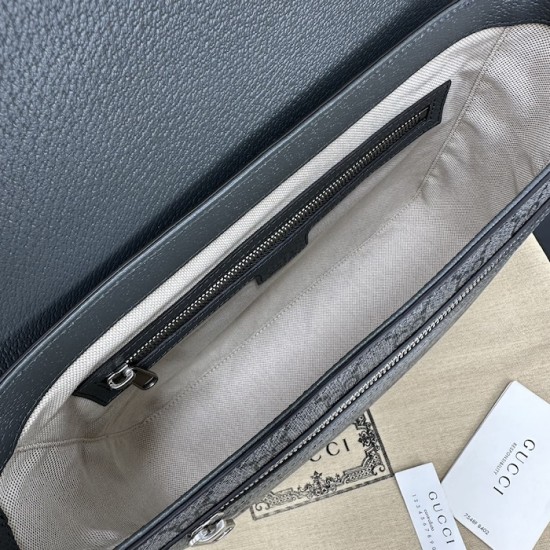 Replica Gucci Ophidia medium messenger bag Grey ‎761741