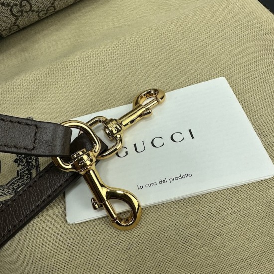 Replica Gucci Ophidia small top handle bag brown ‎772061