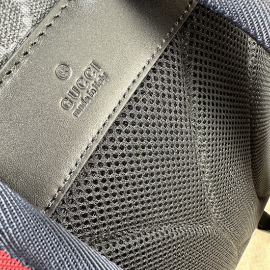 Replica Gucci Black GG Supreme canvas backpack ‎792080