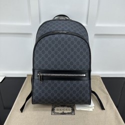 Replica Gucci GG Supreme canvas black backpack ‎792123