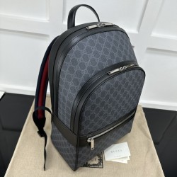 Replica Gucci GG Supreme canvas black backpack ‎792123