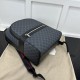 Replica Gucci GG Supreme canvas black backpack ‎792123